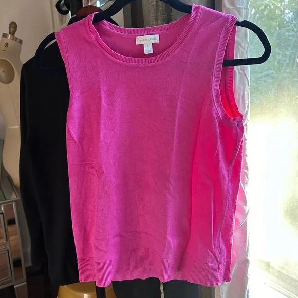 Charter Club knitted top pink - Picture 2 of 5